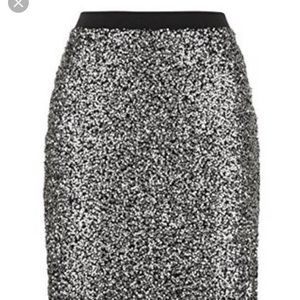 Sequin pencil skirt. Size large